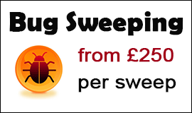 Bug Sweeping Cost in Huyton
